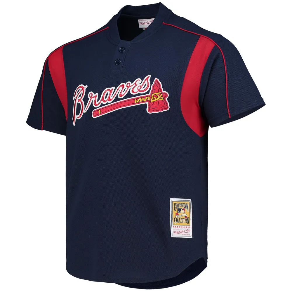 Mitchell & Ness Men's Mitchell & Ness Greg Maddux Navy Atlanta Braves  Cooperstown Collection Batting Practice Jersey
