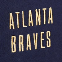 Sweat à capuche avec logo actuel des Atlanta Braves de Mitchell & Ness pour hommes, bleu marine