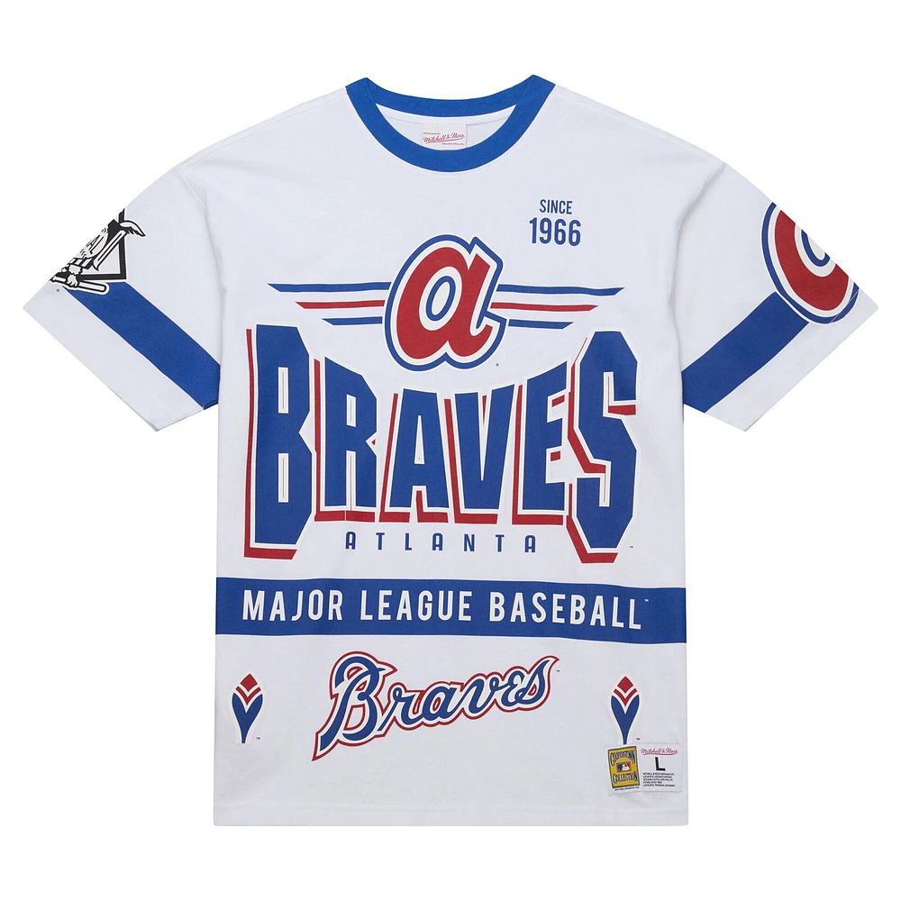 T-shirt blanc Mitchell & Ness pour homme, collection Cooperstown