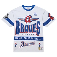 T-shirt blanc Mitchell & Ness pour homme, collection Cooperstown