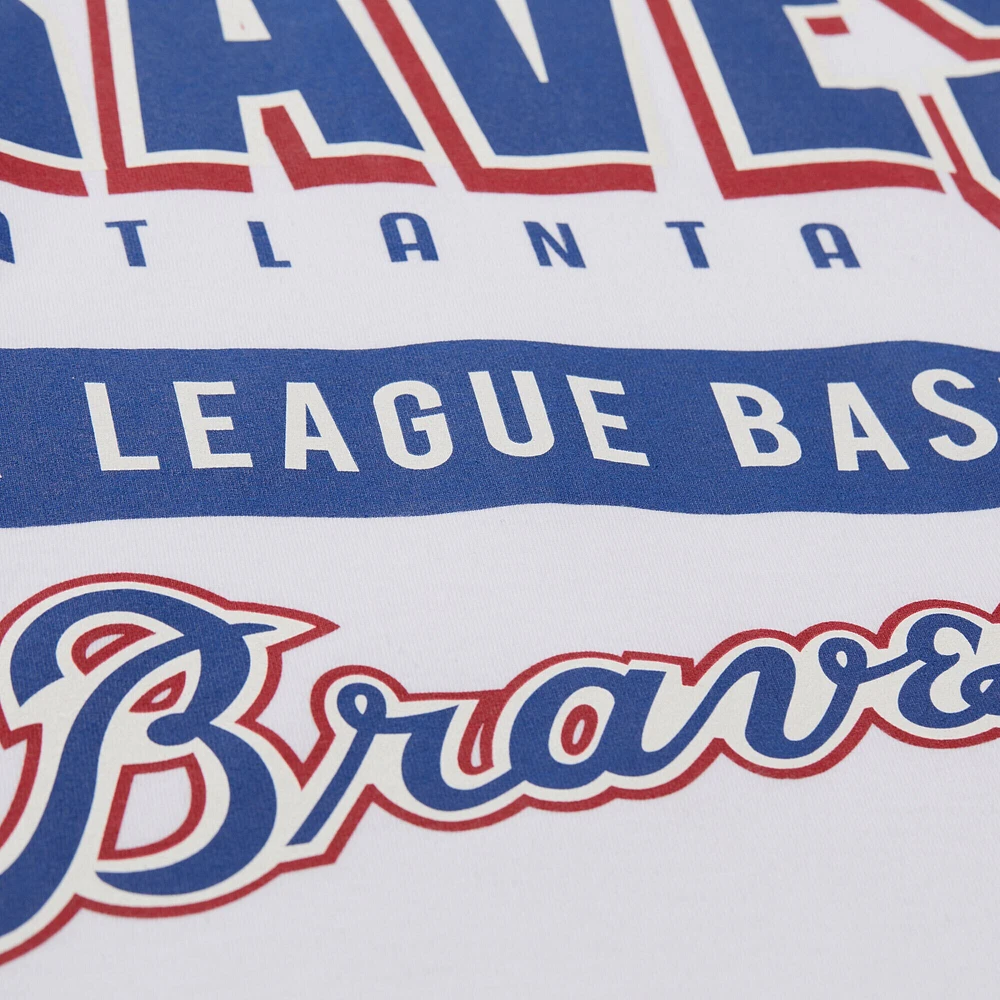 T-shirt blanc Mitchell & Ness pour homme, collection Cooperstown