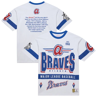 T-shirt blanc Mitchell & Ness pour homme, collection Cooperstown