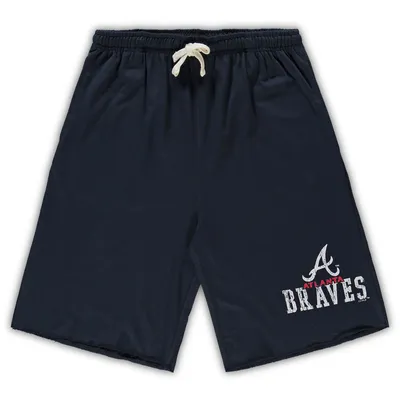 Atlanta Braves Big & Tall French Terry Shorts - Navy
