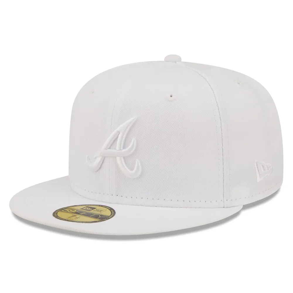 Lids Atlanta Braves New Era White on 59FIFTY Fitted Hat