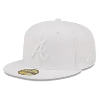 Lids Atlanta Braves New Era White on 59FIFTY Fitted Hat