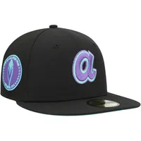 Casquette ajustée New Era Atlanta Braves 1972 MLB All-Star Game Black Light 59FIFTY pour homme