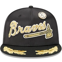 Men's New Era  Black Atlanta Braves 2025 59FIFTY Day Gold Leaf Fitted Hat