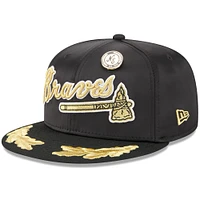Men's New Era  Black Atlanta Braves 2025 59FIFTY Day Gold Leaf Fitted Hat