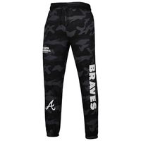 Men's New Era Black Atlanta Braves Camo Jogger Pants