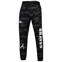 Men's New Era Black Atlanta Braves Camo Jogger Pants