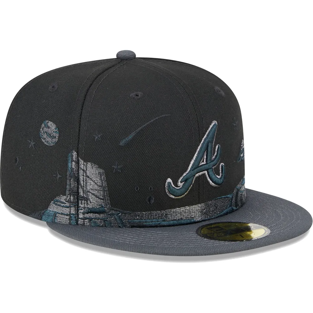 New Era Atlanta Braves 59FIFTY Basic Black Fitted Hat, Size: 7