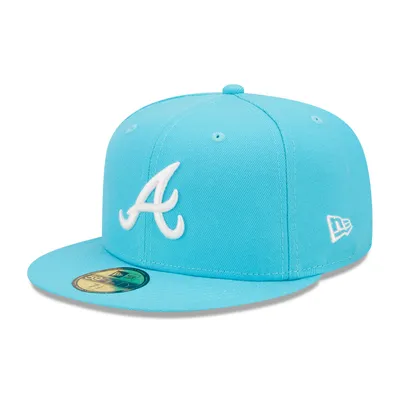 Lids Atlanta Braves New Era Throwback Logo Primary Jewel Gold Undervisor  59FIFTY Fitted Hat - Royal/Red