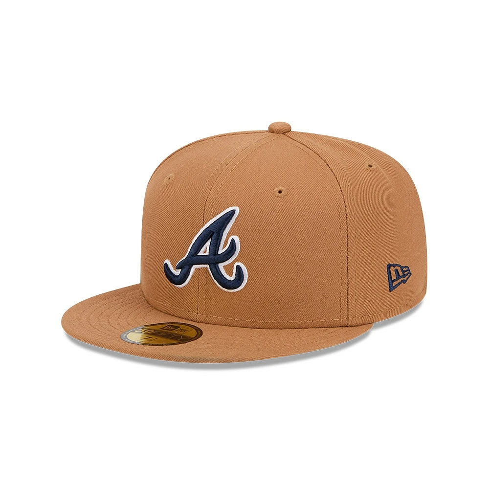 Men's New Era Brown Atlanta Braves Color Pack 59FIFTY Fitted Hat