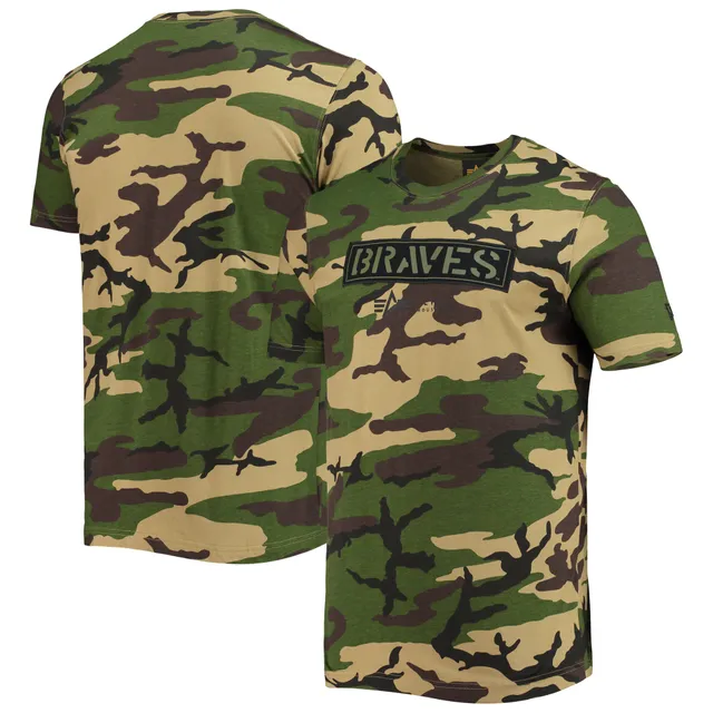 Men's New Era Camo Chicago Cubs Club T-Shirt