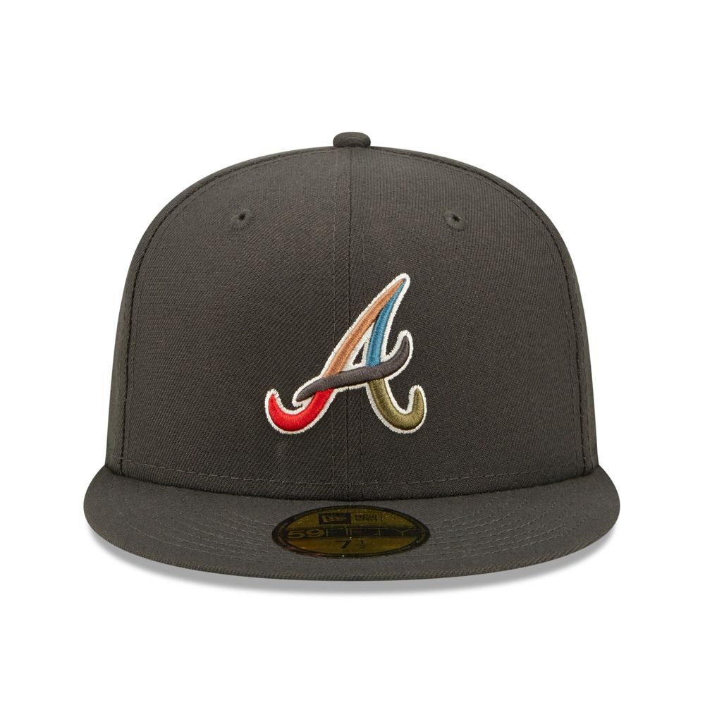 New Era Men's Atlanta Braves White Colorpack 59Fifty Fitted Hat