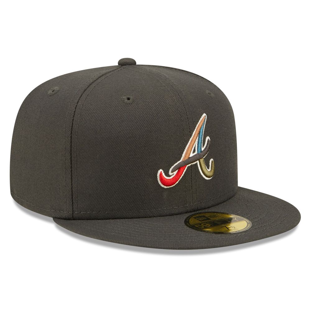 New Era Men's Atlanta Braves White Colorpack 59Fifty Fitted Hat