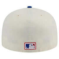 Casquette ajustée 59FIFTY chromée New Era pour hommes des Atlanta Braves Cooperstown Collection