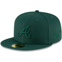 Men's New Era Dark Green Atlanta Braves Tonal 59FIFTY - Flex Hat