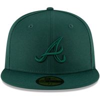 Men's New Era Dark Green Atlanta Braves Tonal 59FIFTY - Flex Hat