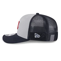 Men's New Era  Gray/Black Atlanta Braves 2025 Batting Practice 9SEVENTY Stretch-Snap Trucker Hat