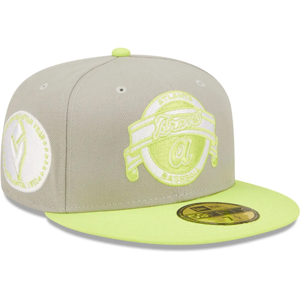Men's New Era Green Atlanta Braves White Logo 59FIFTY Fitted Hat