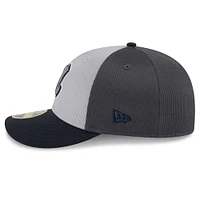 Men's New Era  Gray/Navy Atlanta Braves 2025 Batting Practice Low Profile 59FIFTY Fitted Hat