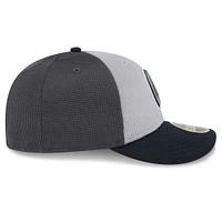 Men's New Era  Gray/Navy Atlanta Braves 2025 Batting Practice Low Profile 59FIFTY Fitted Hat