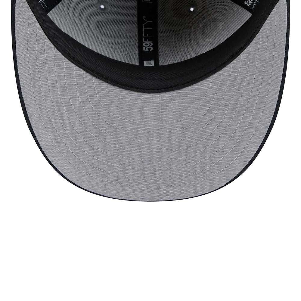 Men's New Era  Gray/Navy Atlanta Braves 2025 Batting Practice Low Profile 59FIFTY Fitted Hat