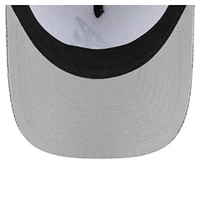 Casquette ajustable New Era grise en coton tissé M-Crown A-Frame 9FORTY pour homme des Braves d'Atlanta