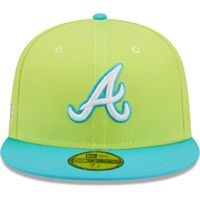 Men's New Era Green Atlanta Braves 2000 MLB All-Star Game Cyber Vice - 59FIFTY Fitted Hat