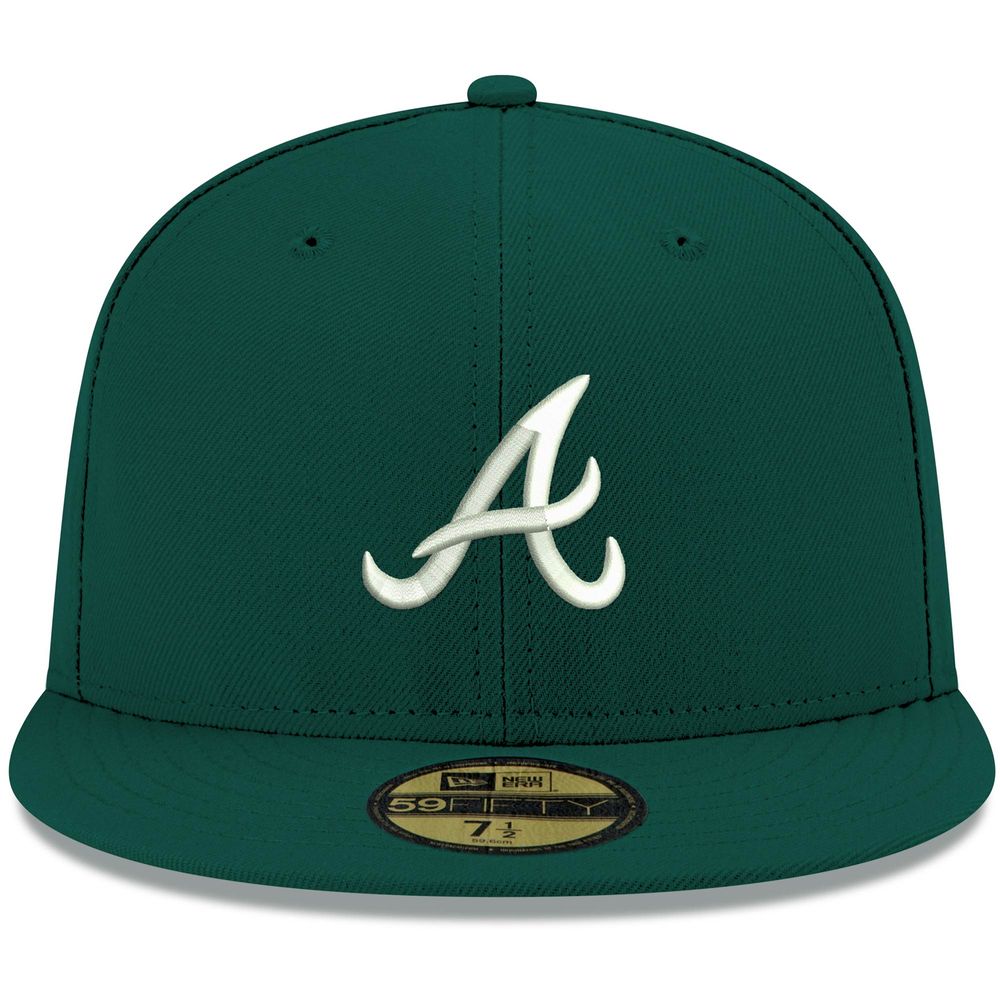 Men's Atlanta Braves New Era White on White 59FIFTY Fitted Hat