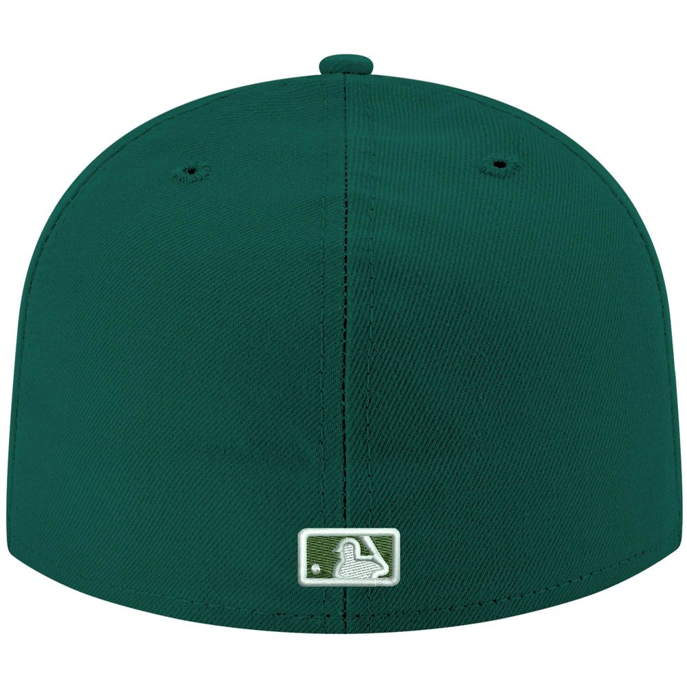 New Era 59FIFTY Atlanta Braves Fitted Hat Dark Green White