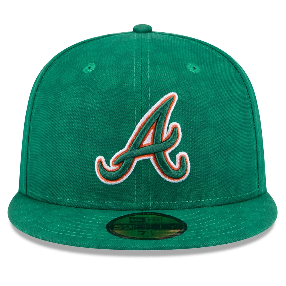 Men's New Era Kelly Green Atlanta Braves St. Patrick's Day 59FIFTY Fitted Hat