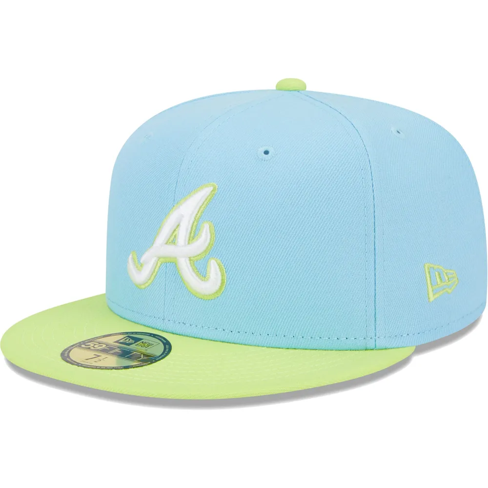 Atlanta Braves New Era White Logo 59FIFTY Fitted Hat - Green