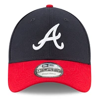 Men's New Era Navy/Red Atlanta Braves 2024 MLB Postseason Side Patch 9FORTY Adjustable Hat