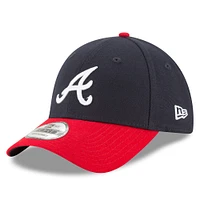 Men's New Era Navy/Red Atlanta Braves 2024 MLB Postseason Side Patch 9FORTY Adjustable Hat