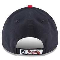 Men's New Era Navy/Red Atlanta Braves 2024 MLB Postseason Side Patch 9FORTY Adjustable Hat