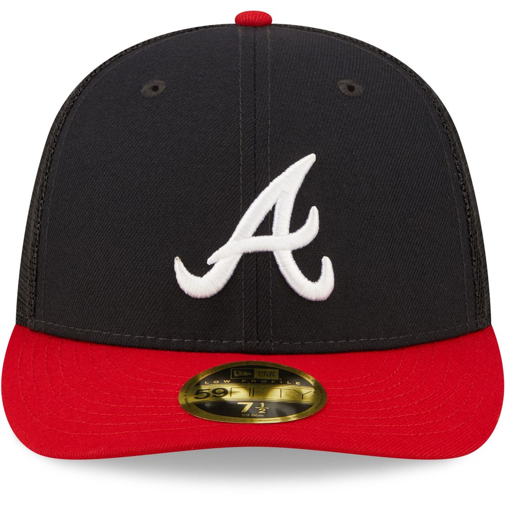 New Era Atlanta Braves Authentic Collection 59FIFTY Fitted Hat 7 1/2 / Navy/Red