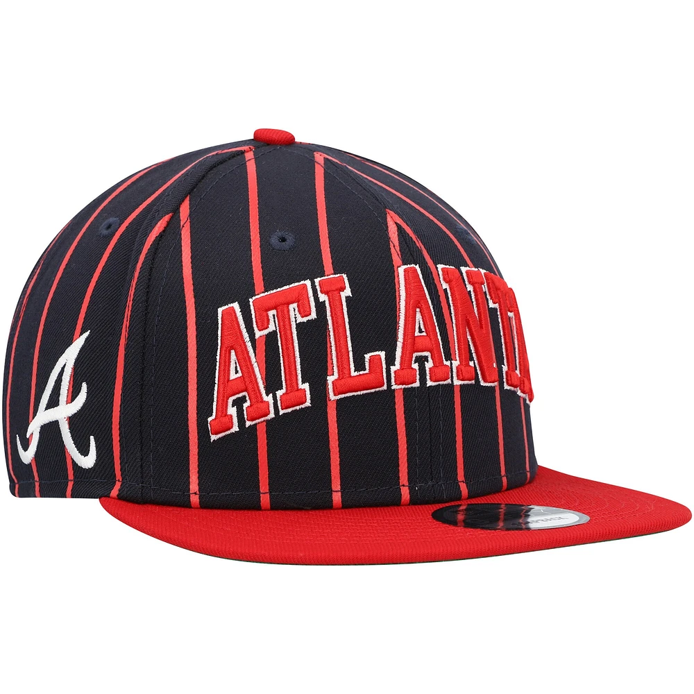 Men's New Era Navy/Red Atlanta Braves City Arch 9FIFTY Snapback Hat