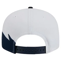 Men's New Era Navy/White Atlanta Braves Jagged 9FIFTY Snapback Hat