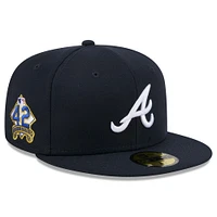 Men's New Era  Navy Atlanta Braves 2025 Jackie Robinson Day 59FIFTY Fitted Hat