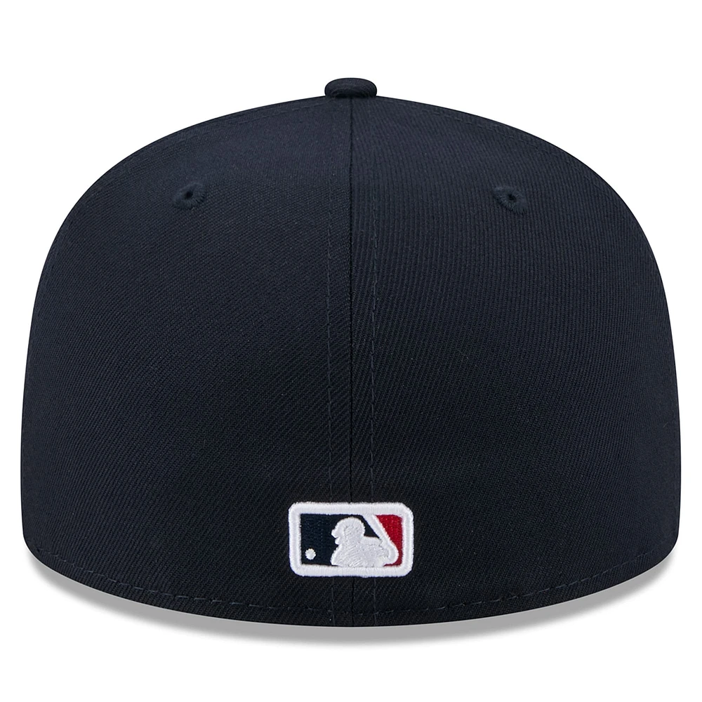 Men's New Era  Navy Atlanta Braves 2025 Jackie Robinson Day 59FIFTY Fitted Hat