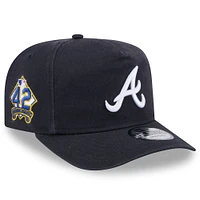Casquette ajustable Jackie Robinson Day Golfer pour homme, bleu marine, des Braves d'Atlanta 2025, New Era