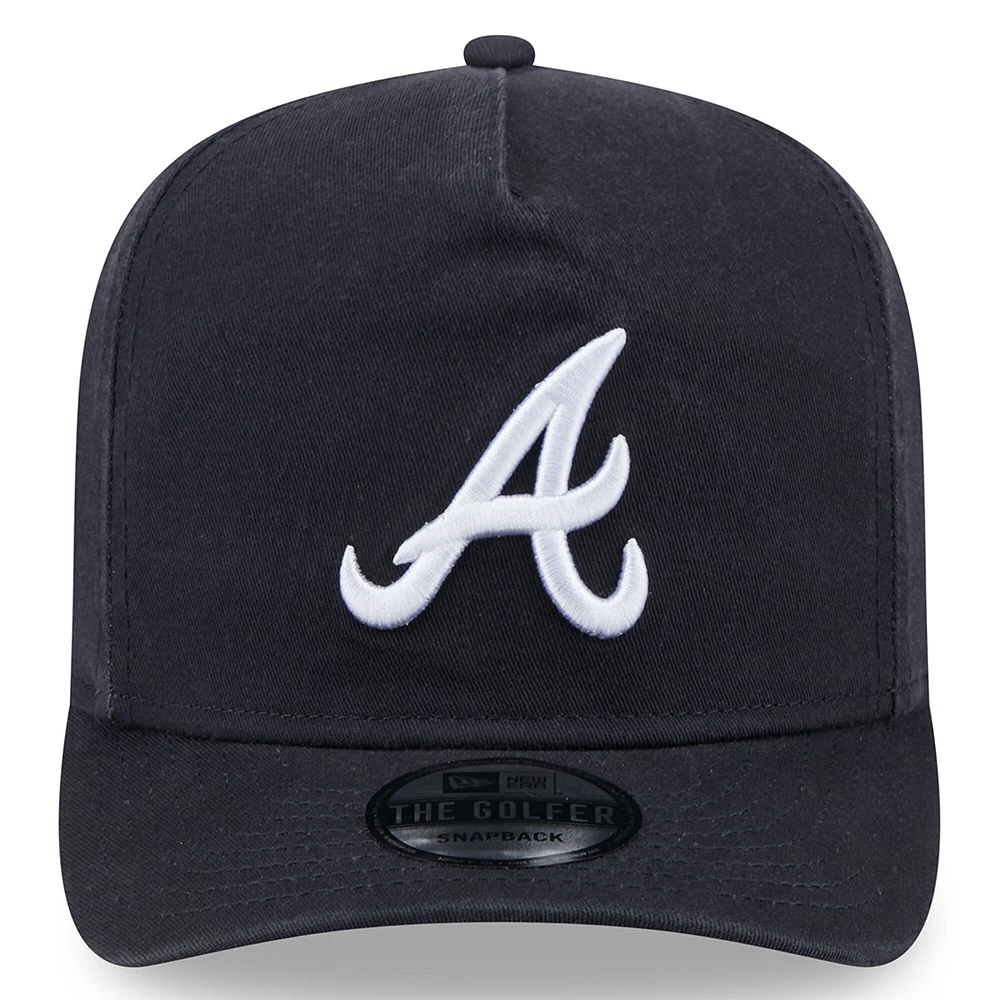 Casquette ajustable Jackie Robinson Day Golfer pour homme, bleu marine, des Braves d'Atlanta 2025, New Era