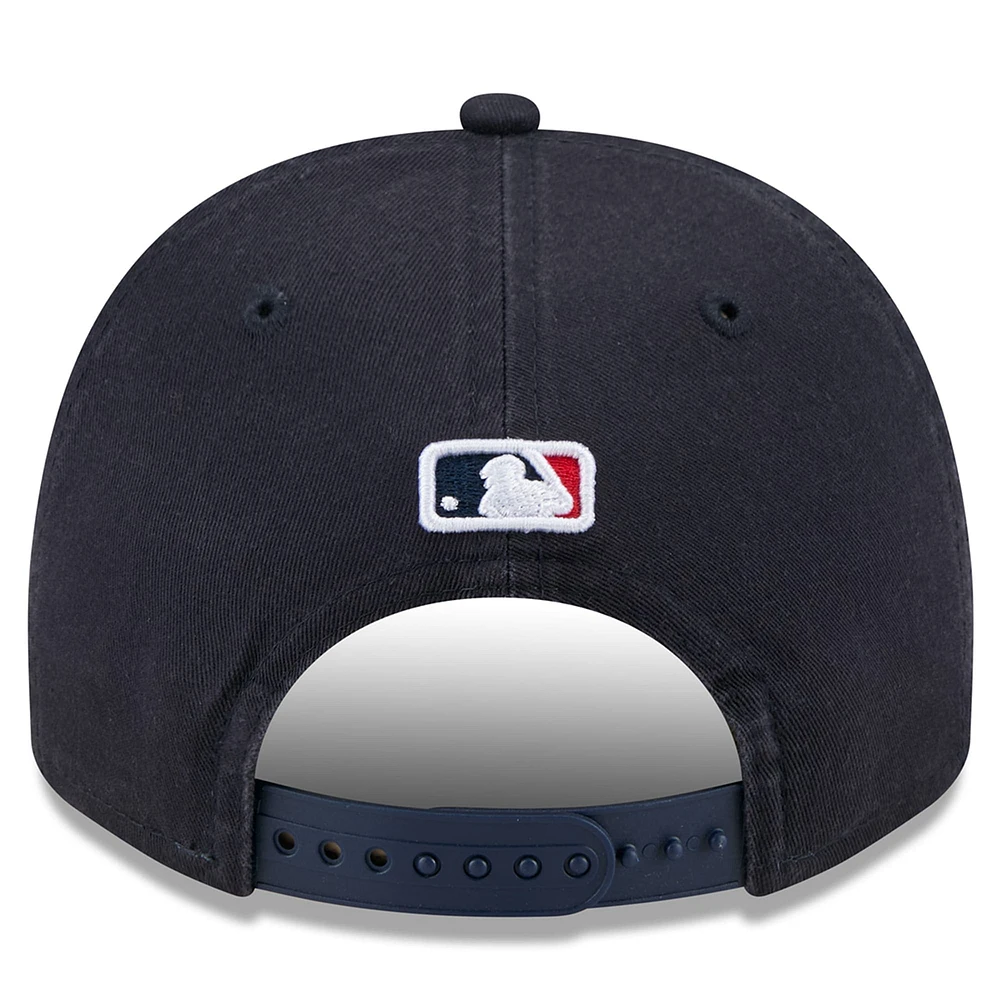Casquette ajustable Jackie Robinson Day Golfer pour homme, bleu marine, des Braves d'Atlanta 2025, New Era