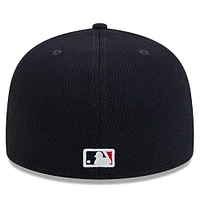 Men's New Era Navy Atlanta Braves 2025 MLB Clubhouse 59FIFTY Fitted Hat