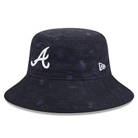 Men's New Era  Navy Atlanta Braves 2025 Spring Training All Over Print Bucket Hat
