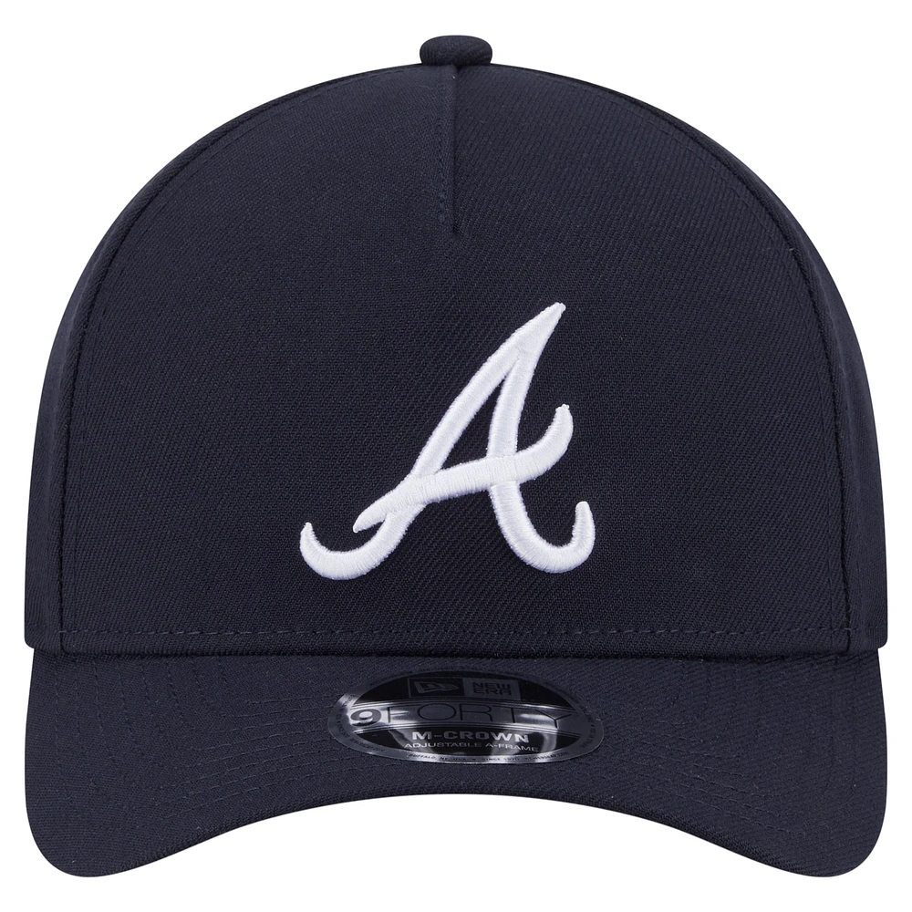 Casquette ajustable 9FORTY M-Crown bleu marine pour homme de New Era Atlanta Braves