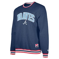 Men's New Era Navy Atlanta Braves Father's Day Pullover Sweatshirt