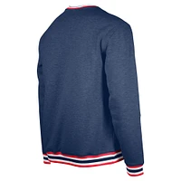 Sweat-shirt à capuche bleu marine Atlanta Braves pour homme New Era la fête des pères